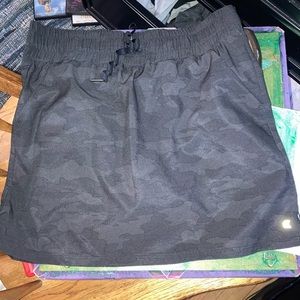 Black Camo Golf Skort